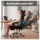 thumbnail image 4 of Silla Ergonomica Ejecutiva de Oficina para Escritorio Reclinable Con Apoyapiés negro, 4 of 8