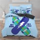 thumbnail image 1 of Lightning Cool Skateboard Quilt Duvet Cover Set Bedclothes Bed Linen3-Piece Bedding Set, 1 of 5