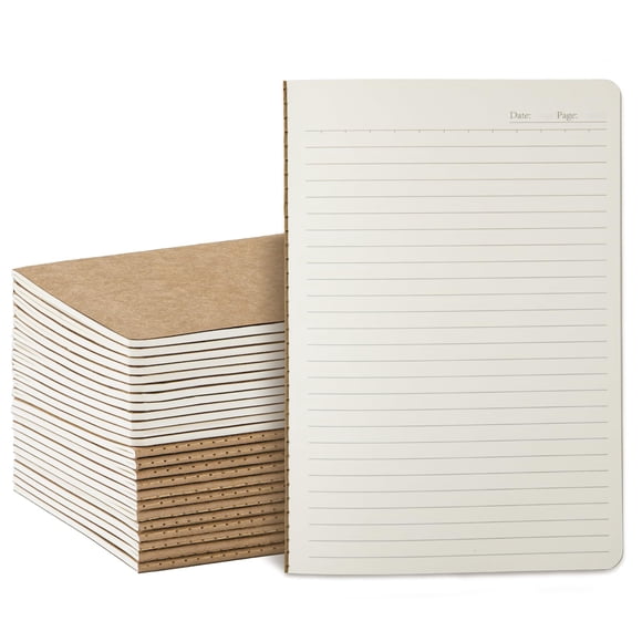 Cuadernos Foliom A5 21x14 cm Pack de 24, 60 páginas rayadas