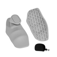 Magideal - Empuñaduras De Levantamiento De Pesas, Empuñaduras De Dominadas Portátiles Para Hombres Y Mujeres, Empuñaduras De Gimnasio, Guantes De Entrenamiento S Gris