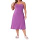 thumbnail image 2 of Agnes Orinda Vestido Completo de Noche para Mujer Talla Grande Tirantes Finos Cami Lounge 1X Púrpura, 2 of 6