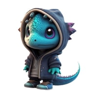 Magideal - Estatua De Dinosaurio Colección De Esculturas De Animales Decoración Navideña De Mesa Decoración De De Halloween Para Decoración De Estantería De Azul