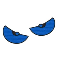 Magideal - Etiqueta Engomada Del Coche Ojos Etiqueta Del Coche Etiqueta De La Pared De Moda Etiqueta De Aire Acondicionado Dividida De Dibujos Animados Etiqueta Azul