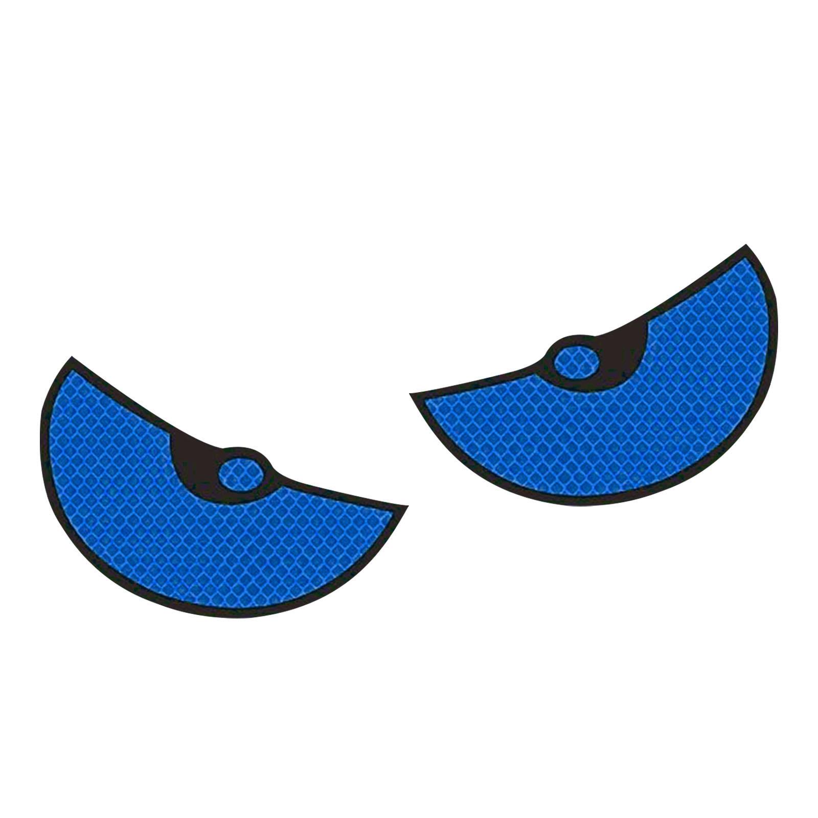 Magideal - Etiqueta Engomada Del Coche Ojos Etiqueta Del Coche Etiqueta De La Pared De Moda Etiqueta De Aire Acondicionado Dividida De Dibujos Animados Etiqueta Azul