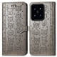 thumbnail image 1 of Funda Cartera FOXDOCK para Xiaomi 14T , Flip PU con Relieve de Gatos y Perros, Tarjetero y Soporte, 1 of 6