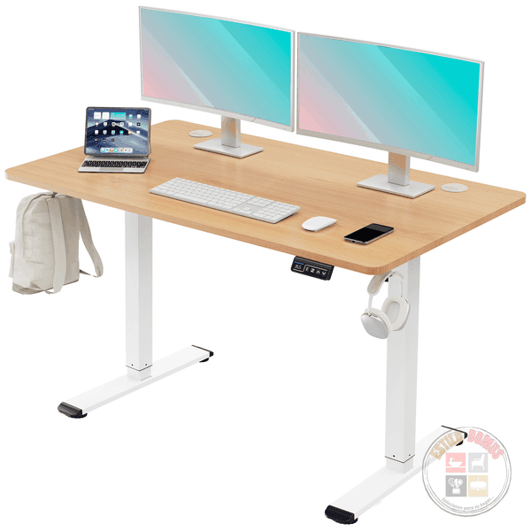 Estilodomus - Escritorio Eléctrico Con Dos Memorias - Blanco