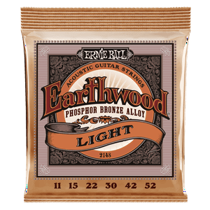 Set De Cuerdas Ernie Ball Para Guitarra Acústica Earthwood Bronce 11 – 52