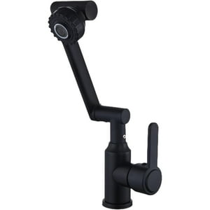 Veat00L - Mezclador Giratorio De 360° Para Lavabo - Brazo Ajustable Libremente, Dos Modos De Caño, Control Dual Para Agua Caliente Y Fría