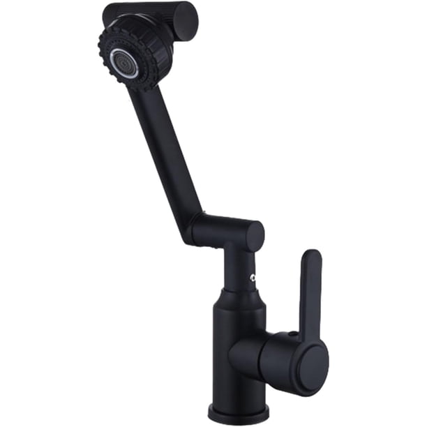 Mezclador Giratorio De 360° Para Lavabo - Brazo Ajustable Libremente, Dos Modos De Caño, Control Dual Para Agua Caliente Y Fría