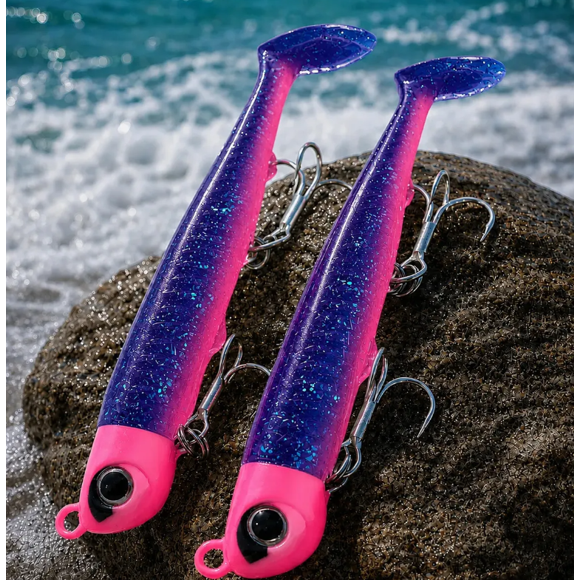 Señuelo Pesca Vinilo Silicona 35g Kaukaso Vmc Letal Mar Geo Bp