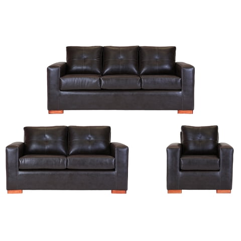 Muebles Altiro - Sofá Israel 321 - Cuero Sintético Pu Café Moro