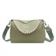 thumbnail image 1 of Fashion Embossed Handbag With Faux Pearl Handle, Small Solid Color Crossbody Bag, Faux Leather Shoulder Purse For Women, 1 of 3