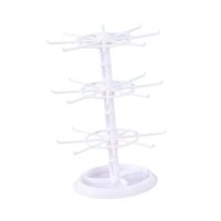Ioensy - Organizador Colgante De Pulseras Giratorio De 3 Capas Para Guardar Relojes Y Pulseras, Color Blanco