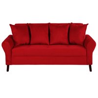 Bodevir - Sofa Lua 3C Felpa 20 Rojo
