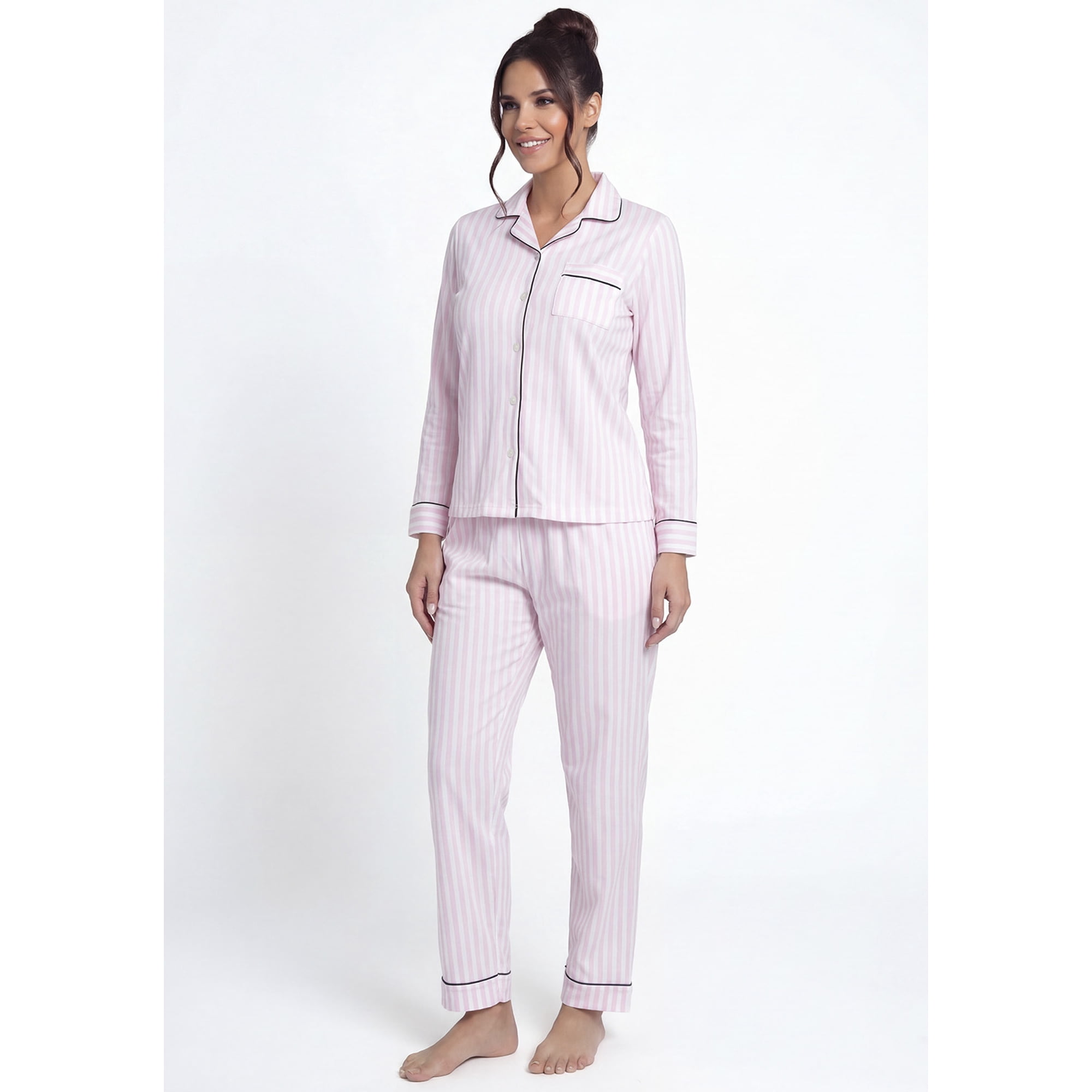 Kayser - Pijama De Mujer Camisero Algodón 60.1596-ros