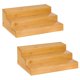 thumbnail image 1 of Estante de bambú 30 cm Mobpqable – Pack de 2 organizadores de especias, 1 of 7