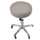thumbnail image 2 of Cojín De Asiento De Silla De Cubierta De Taburete De Bar Redondo Elástico 40 Cm Gris, 2 of 5