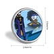 thumbnail image 2 of Insignia Metálica Desmarcar Static Shock 2.8 cm, 2 of 6
