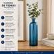 thumbnail image 5 of Set 2 Florero De Vidrio Tipo Botella Decorativo Moderno M azul, 5 of 9