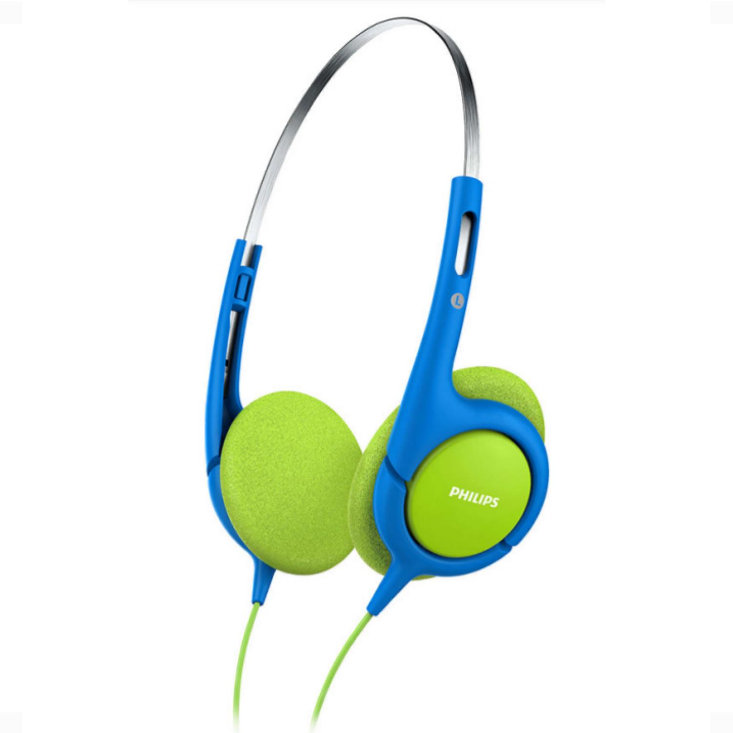 Audífonos Philips Para Niños Shk1030/00 Color Azul/Verde