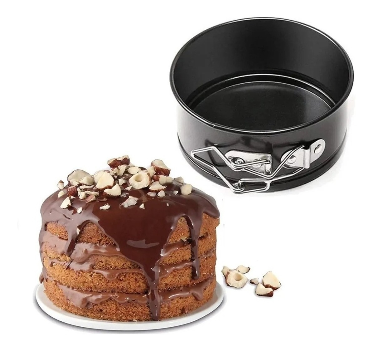 Genérico - Molde Torta Queque Desmontable Repostería 12 Cms