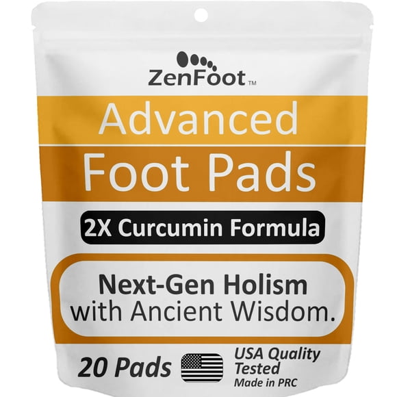 Parche para pies ZenFoot Advanced con curcuminoides de cúrcuma y jengibre