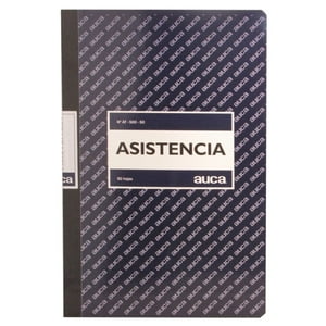 Libro Asistencia 50 Hojas Auca
