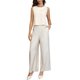 thumbnail image 2 of CURVY GLAM Top de Lino sin Mangas para Mujer con Cuello Redondo y Dobladillo Festoneado para el Verano XL Beige, 2 of 6