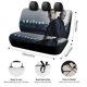 thumbnail image 2 of el aficionado-theme Car Rear Seat Covers Back Elastic Flexible Car Seat Covers Decorative Fits Most Cars 120x59x76cm, 2 of 6