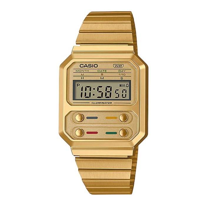 Reloj Digital Dorado Casio A-100weg-9a
