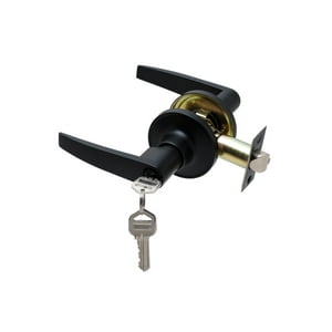 Stark Design - Cerradura Tubular Con Manilla, Acceso Principal - Bodega. (Negro Mate). Sku: Sdm20-Bl