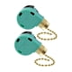 thumbnail image 3 of 2 Interruptores De Tirador De Luz De Ventilador De 2 Cables Con Cadena De Cuentas, Control De Interruptor De Cadena De Tracción Dorada, 3 of 5