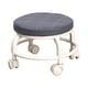 thumbnail image 4 of Taburete Redondo Con Ruedas, Silla Giratoria Resistente Y Resistente, Para Lavado De Coches, Salones De Fitness, Color Negro, 4 of 5