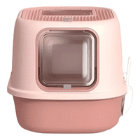 Genérico - Caja De Arena Para Gatos 52 X 40 X 39 Bandeja Para Mascotas Rosa