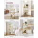 thumbnail image 4 of Carrito De Bar Home Serving Con Estante De 3 Niveles De Acero Dorado Pálido, 4 of 9