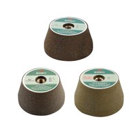 Ioensy - Rueda De Piedra Abrasiva Para Amoladora Angular M10, Rueda De Copa Abocinada De Granito, 3 Uds.