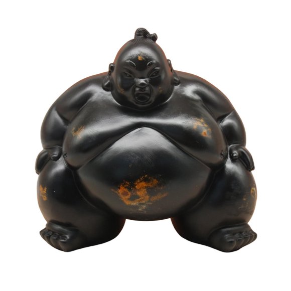 Figura De Sumo Con Detalles Realistas, Decoración De Escritorio Para La Entrada De La Oficina, Estante De 24 X 16 X 22,5 Cm