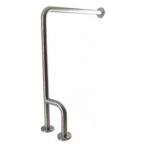 Taumm - Barra De Seguridad Inoxidable Al Muro-Suelo De 3 Apoyos