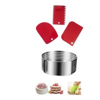 Genérico - Pack Cortador Bizcocho 30 Cm + Espatula Texturizadora Crema