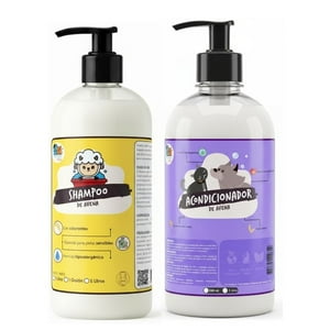 Mascokits - Shampoo + Acondicionador De Avena Pieles Sensibles 1 Litro