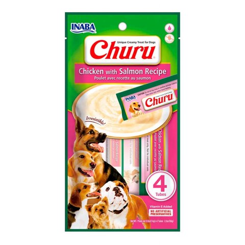 Churu - Snack Perro Sabor Pollo Salmon