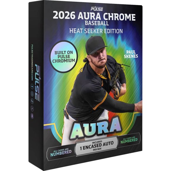 Caja de Béisbol Pulse 2026 Aura Chrome Heat Seeker