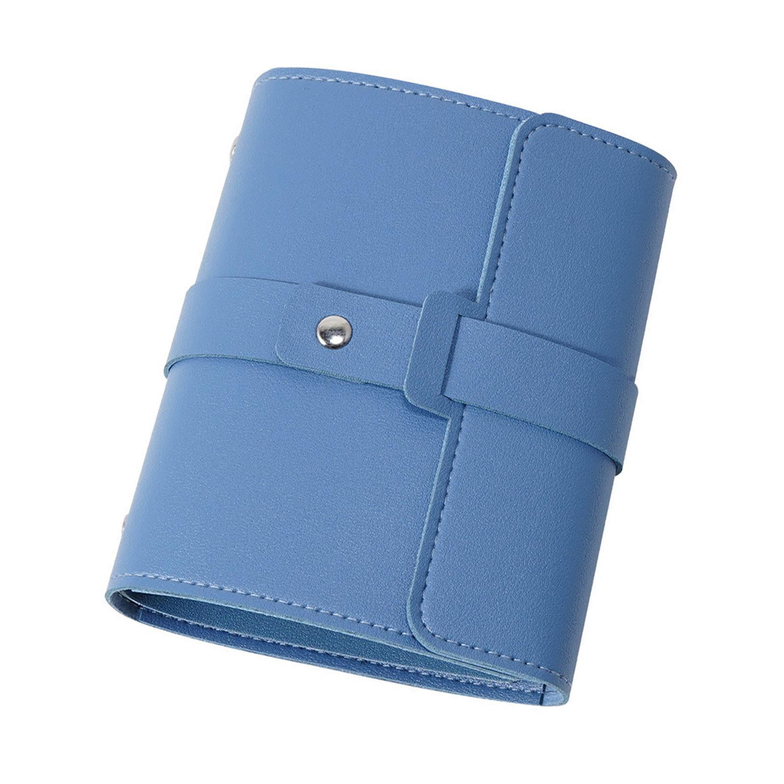 Magideal - Libro Organizador De Pendientes, Pequeños Pendientes De Joyería Portátiles, Organizador De Pendientes, Soporte De Exhibición, Bolsa De Almacenamiento, Azul