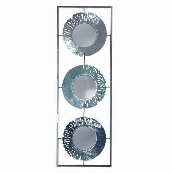 Metal Wall Decor Three Mirrors