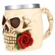 thumbnail image 3 of Taza Treasure Cove con forma de calavera con flor P754809, réplica de Halloween, 3 of 5