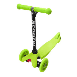 Genérico - Scooter Monopatín De Pie Infantil 3 Ruedas Con Luces Led Verde