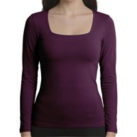 Camiseta Panty Manga Larga Mujer C2 Escote Cuadrado Top