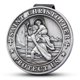 thumbnail image 1 of Medalla de San Cristóbal para Auto con Clip para Visera – Ángel Guardián – 1 pieza, 1 of 7