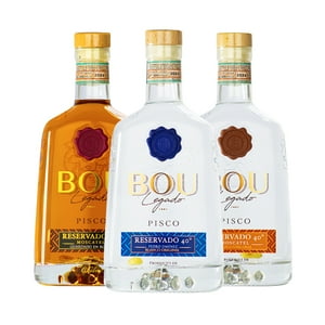 Bou Legado - Mix 3 Piscos Reservados 40° Moscatel Pedro Jimenez Moscatel Roble