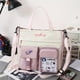 thumbnail image 1 of Preppy Style Crossbody Bag, Pockets Front Shoulder Bag, Casual Nylon Student School Bag, 1 of 5